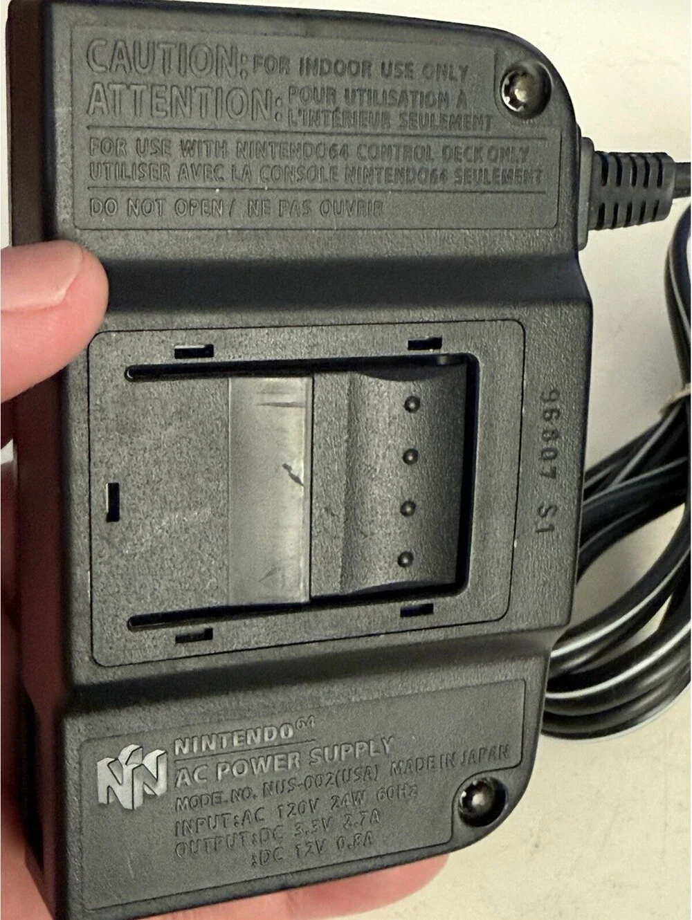 Original OEM Nintendo 64 N64 AC Power Supply Brick NUS-002 AC Adapter Authentic